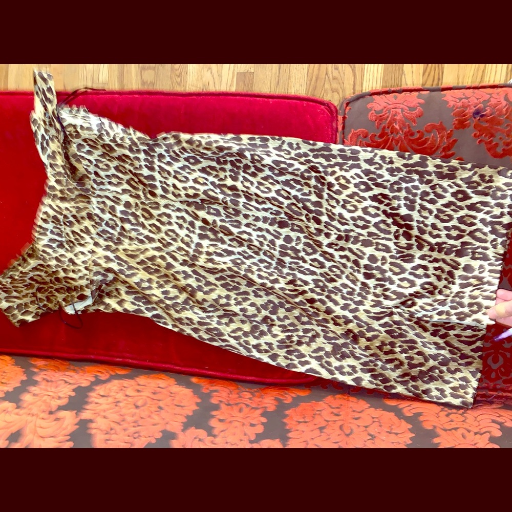 Cheetah silk dress